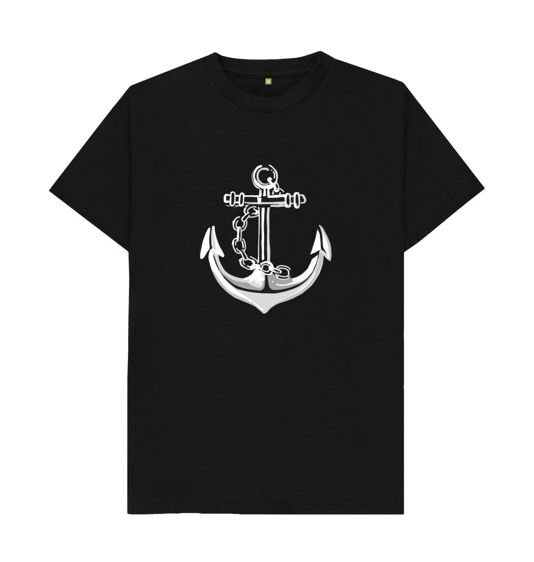 Black Sterling Anchor Tee