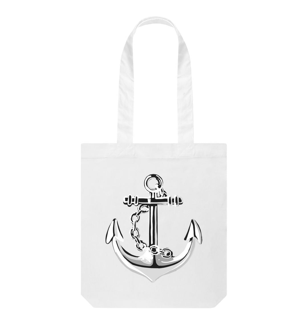 White Sterling Anchor Tote